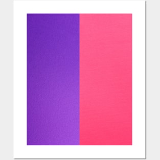 Two Tone Purple and Pink Posters and Art